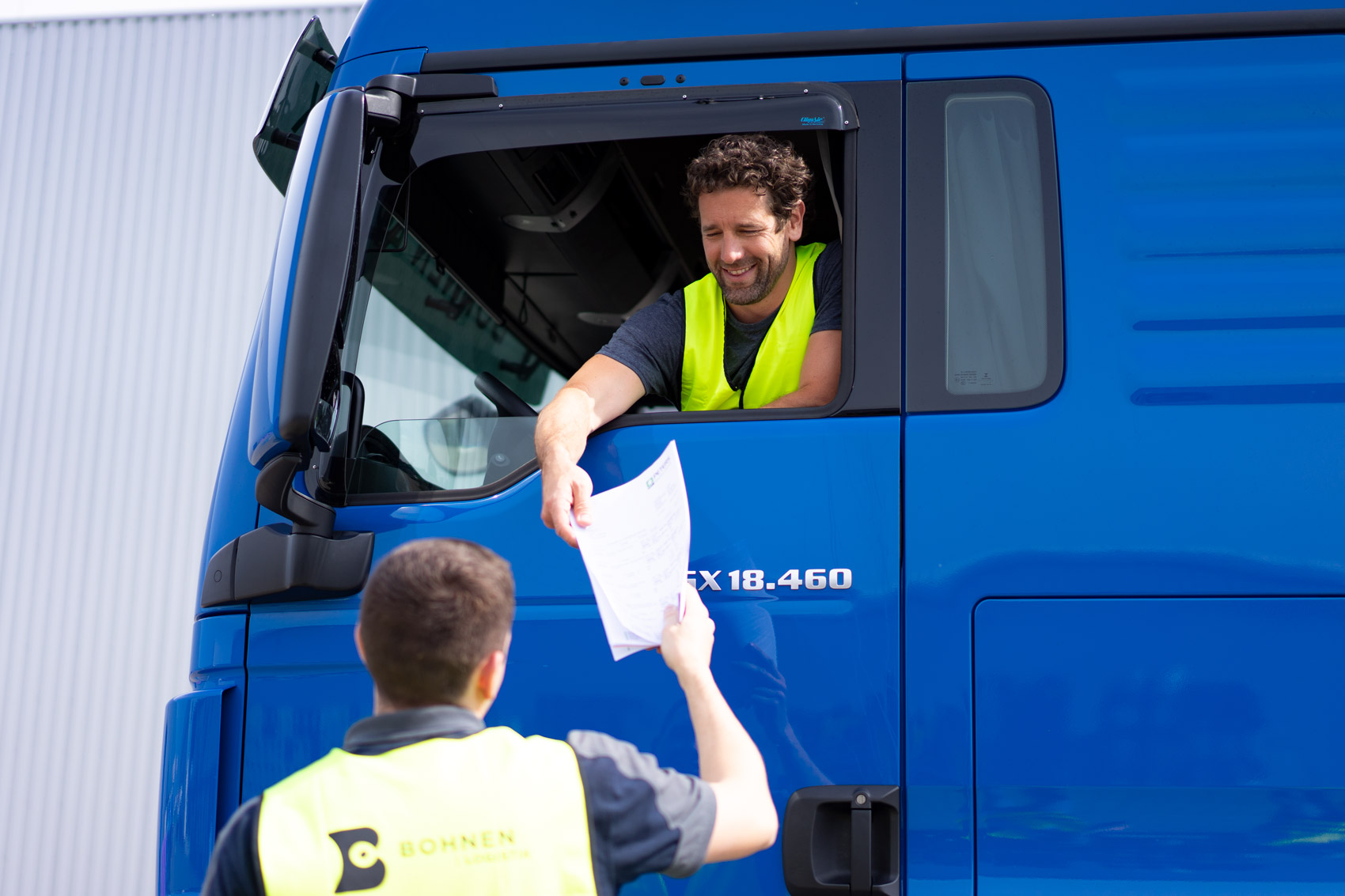 Kontraktlogistik Bohnen Logistik Übergabe